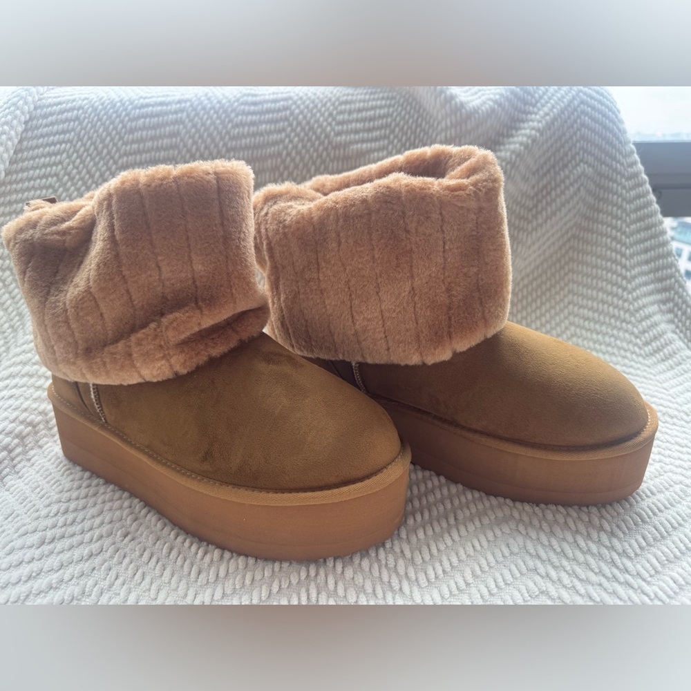 Cozy Tan Suede Ankle Boots